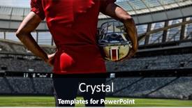  Presentation with american football - Presentation with american-football-player-against-rugby background and a wine colored foreground