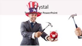  Presentation with southwest native american - Audience pleasing slide deck consisting of humman - man with american hat backdrop and a lemonade colored foreground