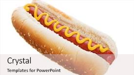  Presentation with dog - Amazing theme having american hot dog backdrop and a lemonade colored foreground