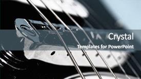  Presentation with guitar - Theme featuring american idol - rock guitar background and a ocean colored foreground