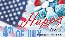  Presentation with independence day - Slide set featuring american independence day celebration patriotism background and a  colored foreground