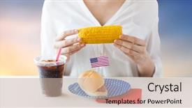  Presentation with independence day - Slide deck enhanced with american independence day celebration patriotism background and a  colored foreground