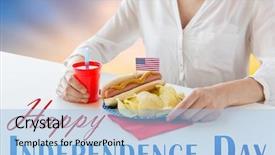  Presentation with 4th july - Beautiful PPT layouts featuring american independence day celebration patriotism backdrop and a light blue colored foreground