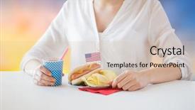  Presentation with independence day - Slide deck with american independence day celebration patriotism background and a soft green colored foreground