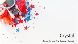  Presentation with independence - Presentation design consisting of american independence day celebration patriotism background and a white colored foreground