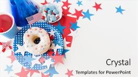  Presentation with 4th july - Presentation enhanced with american independence day celebration patriotism background and a white colored foreground