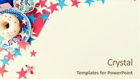  Presentation with independence day - Slide set having american independence day celebration patriotism background and a cream colored foreground