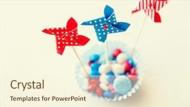  Presentation with independence day - Colorful PPT theme enhanced with american independence day celebration patriotism backdrop and a  colored foreground