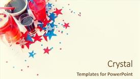  Presentation with independence day - Slides featuring american independence day celebration patriotism background and a cream colored foreground