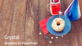  Presentation with independence day - Slide set consisting of american independence day celebration patriotism background and a  colored foreground