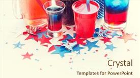  Presentation with independence day - Cool new PPT theme with american independence day celebration patriotism backdrop and a cream colored foreground
