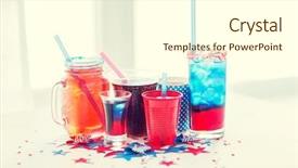  Presentation with independence - Amazing PPT theme having american independence day celebration patriotism backdrop and a cream colored foreground