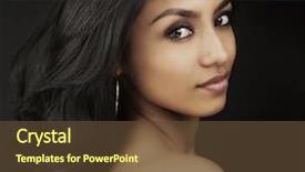  Presentation with exotic soap - Cool new slide set with american indian - beautiful exotic woman turning head backdrop and a tawny brown colored foreground