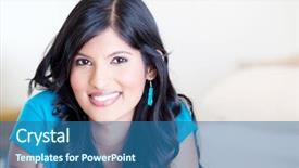  Presentation with beautiful hispanic woman - Cool new PPT theme with american indian - beautiful young hispanic woman portrait backdrop and a ocean colored foreground