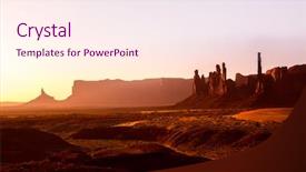  Presentation with totem pole - Audience pleasing slide set consisting of american indian - monument valley totem pole sunrise backdrop and a sky blue colored foreground