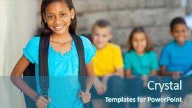  Presentation with american indian - Cool new theme with american indian - portrait of beautiful elementary school backdrop and a ocean colored foreground