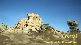  Presentation with joshua tree national park - Beautiful presentation featuring american indian - rock formation with a face backdrop and a tawny brown colored foreground