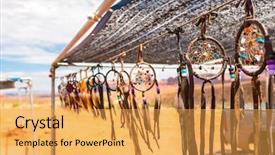  Presentation with american indian - Amazing presentation design having american indian - souvenir shop in a monument backdrop and a yellow colored foreground