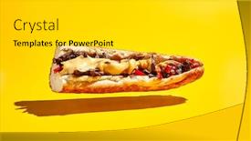  Presentation with junk food - Presentation design featuring american-junk-food-minimal-concept background and a light gray colored foreground