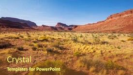  Presentation with season - Colorful presentation enhanced with american-landscapes-prairie-in-autumn backdrop and a tawny brown colored foreground