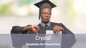  Presentation with african american church - Theme featuring american man holding blank paper background and a  colored foreground