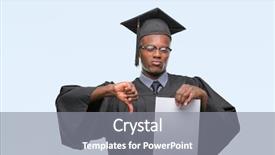  Presentation with african american adults in classroom - Slide set enhanced with american man holding blank paper background and a  colored foreground