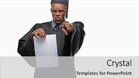  Presentation with colonoscopy african american patient - PPT layouts featuring american man holding blank paper background and a  colored foreground