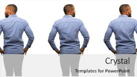  Presentation with african american couples in the mountains - PPT theme with american man with beard backside background and a white colored foreground
