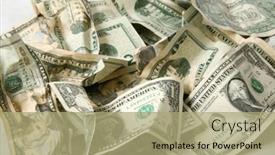  Presentation with dollar sign - Presentation featuring american-money-cash-money-pile and a mint green colored foreground