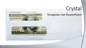  Presentation with american government - Slide set enhanced with american money in an envelope background and a white colored foreground