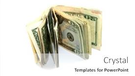  Presentation with world trade - Theme having american-money-money-isolated background and a white colored foreground