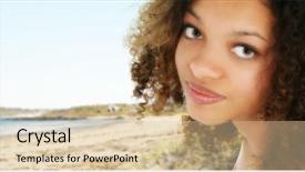  Presentation with black girl - Slides having american nature - attractive 18 year old black background and a lemonade colored foreground