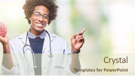  Presentation with developmental psychology - Cool new presentation with american neurologist doctor or psychology backdrop and a  colored foreground