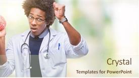  Presentation with psychology anger - PPT theme having american neurologist doctor or psychology background and a soft green colored foreground