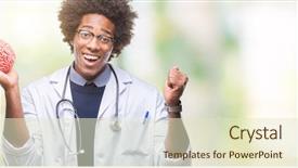  Presentation with behaviorism psychology - PPT theme consisting of american neurologist doctor or psychology background and a soft green colored foreground