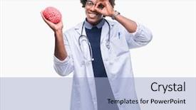  Presentation with memory psychology - Audience pleasing slides consisting of american neurologist doctor or psychology backdrop and a light blue colored foreground