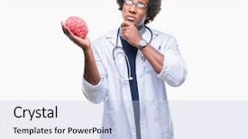  Presentation with memory psychology - Beautiful PPT layouts featuring american neurologist doctor or psychology backdrop and a light blue colored foreground