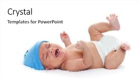  Presentation with native american - Audience pleasing presentation theme consisting of american newborn baby boy crying backdrop and a white colored foreground
