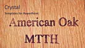  Presentation with oak barrel - Amazing slides having burnt wood - american oak mtth stamp backdrop and a coral colored foreground