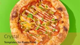 Presentation with jalapeno - Slides enhanced with american-pizza-with-thick-crust background and a gold colored foreground