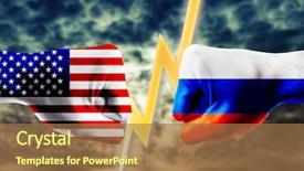  Presentation with american history - Amazing slides having american economy history - governments conflict concept male fists backdrop and a coral colored foreground