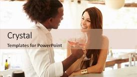  Presentation with unhealthy gas drink - Slides enhanced with american rose - young couple enjoying drink background and a  colored foreground