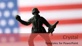  Presentation with soldiers - Theme with american-soldiers-ahead-american-flag background and a red colored foreground