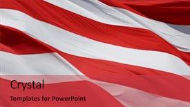  Presentation with red stripe - PPT theme enhanced with american stars and stripe background and a red colored foreground