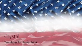  Presentation with stars stripes - PPT theme featuring american-stars-and-stripes background and a coral colored foreground