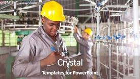  Presentation with ophthalmoscope african american models - Audience pleasing slides consisting of qc - african american textile worker writing backdrop and a gray colored foreground