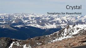  Presentation with mountain view california - Audience pleasing PPT theme consisting of american west nature - rocky mountain view from mt backdrop and a  colored foreground