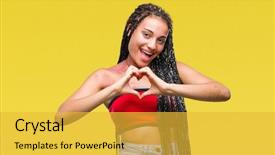  Presentation with for african american women heart disease - Theme having american with pigmentation blemish birth background and a yellow colored foreground