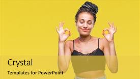  Presentation with african american collaboration - Presentation featuring american with pigmentation blemish birth background and a yellow colored foreground