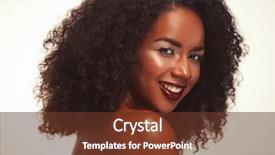  Presentation with african american and baby - Beautiful slide deck featuring american woman with big afro backdrop and a tawny brown colored foreground